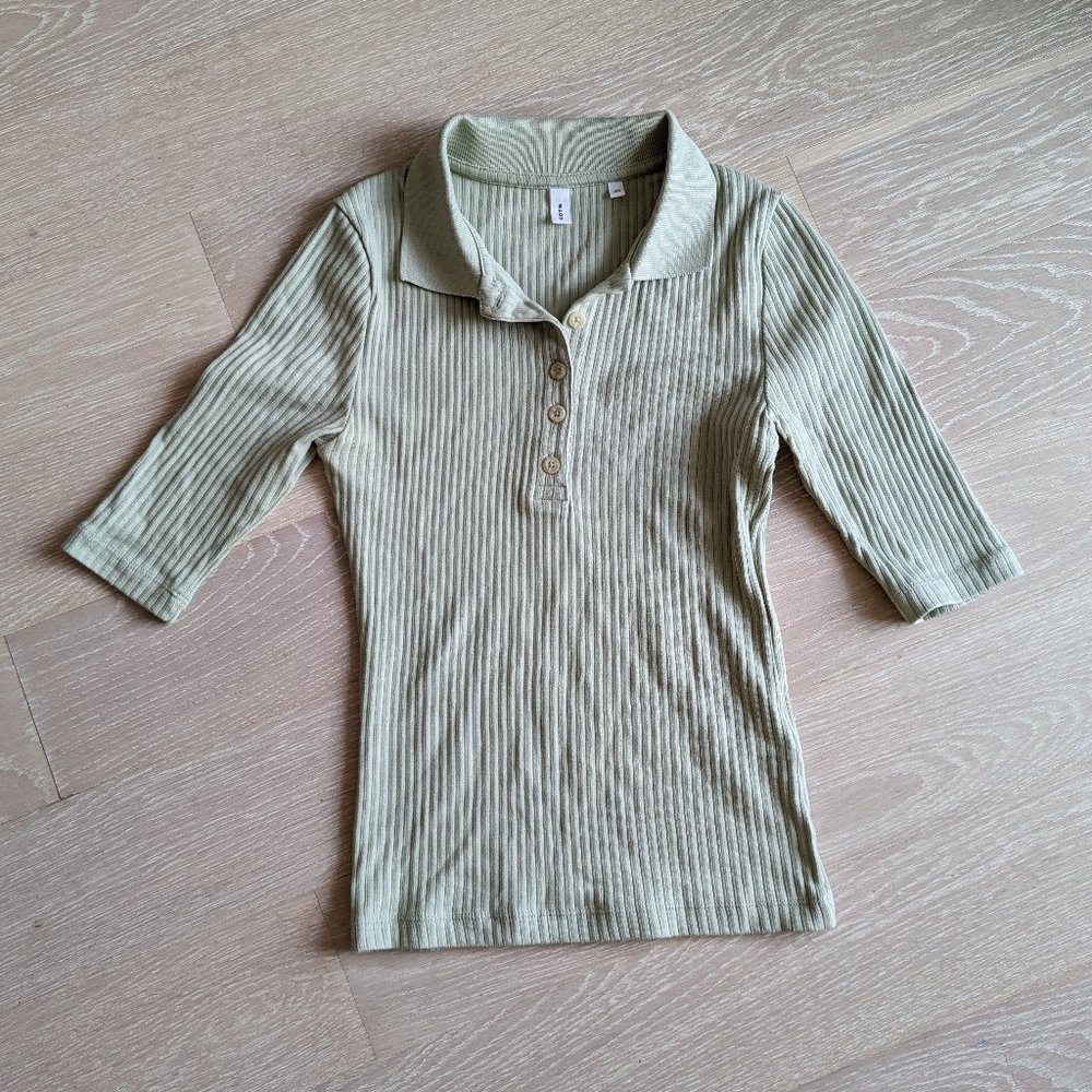 Kotn Ribbed fitted polo xs